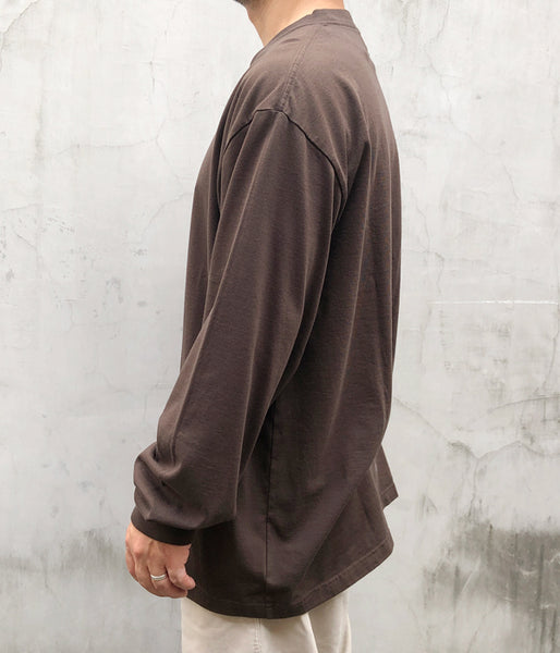 blurhms ROOTSTOCK/CLASSIC LONG-SLEEVE TEE (KhakiBrown)