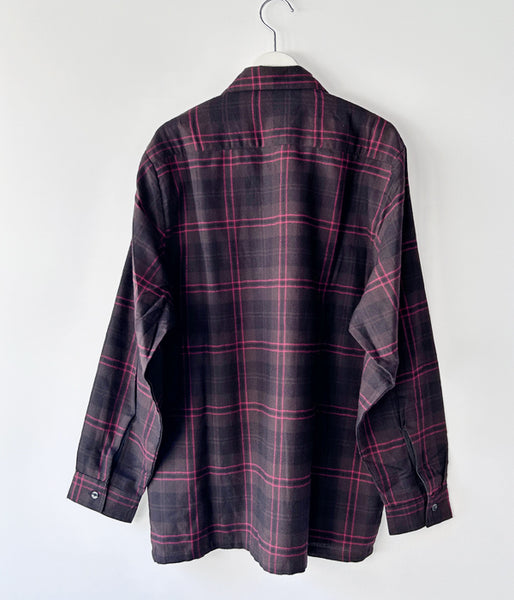 HIGH! STANDARD/LT FLANNEL WORK SHIRT (BROWN)