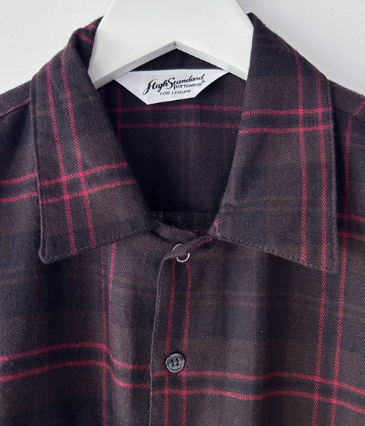 HIGH! STANDARD/LT FLANNEL WORK SHIRT (BROWN)