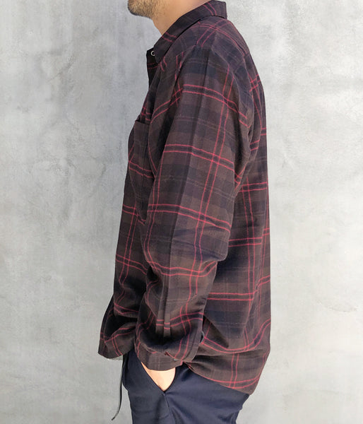 HIGH! STANDARD/LT FLANNEL WORK SHIRT (BROWN)