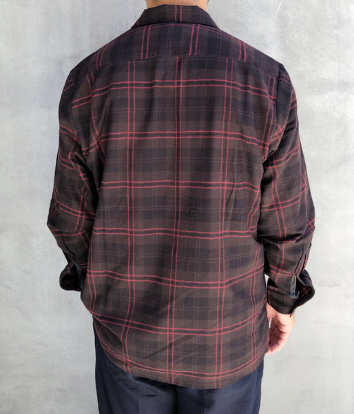 HIGH! STANDARD/LT FLANNEL WORK SHIRT (BROWN)