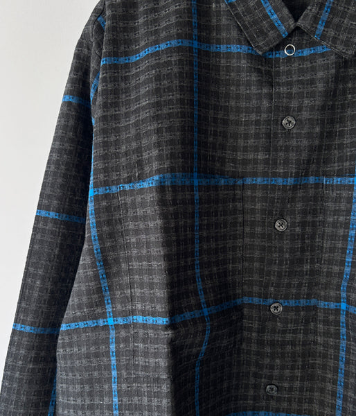 HIGH! STANDARD/LT FLANNEL WORK SHIRT (BLACK)