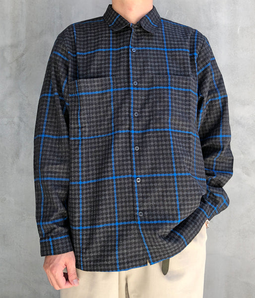 HIGH! STANDARD/LT FLANNEL WORK SHIRT (BLACK)