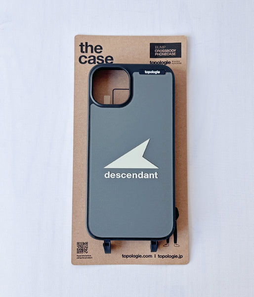 DESCENDANT/CETUS Bump Phone Case iPhone 14 (13) Topologie (BLACK)