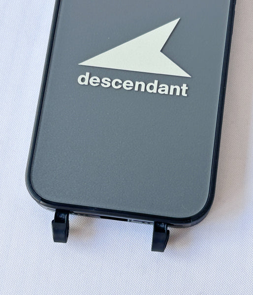 DESCENDANT/CETUS Bump Phone Case iPhone 15 Topologie (BLACK)