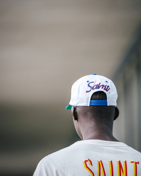 SAINT MICHAEL/CAP/SAINT/WHITE+BLUE