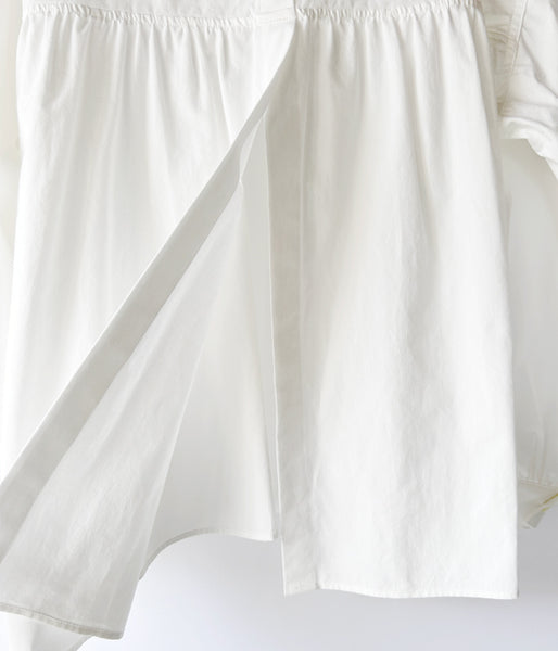 holk/BACK BUTTON BLOUSE (WHITE)