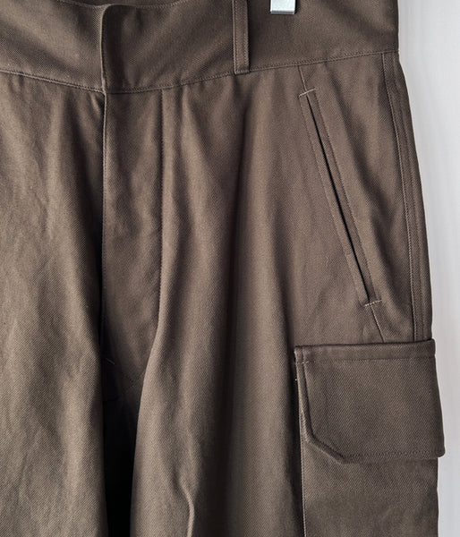 blurhms ROOTSTOCK/COTTON SERGE 47 PANTS (KhakiBrown)