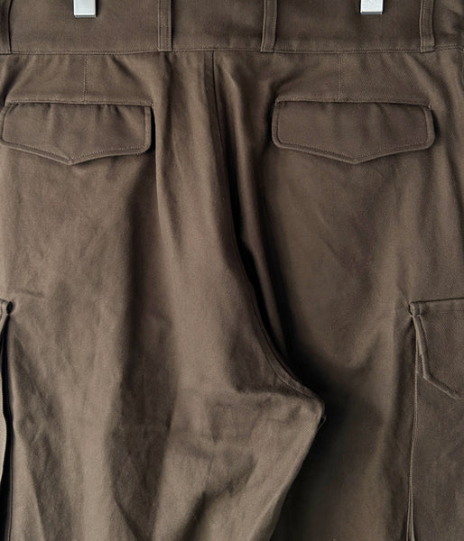 blurhms ROOTSTOCK/COTTON SERGE 47 PANTS (KhakiBrown)