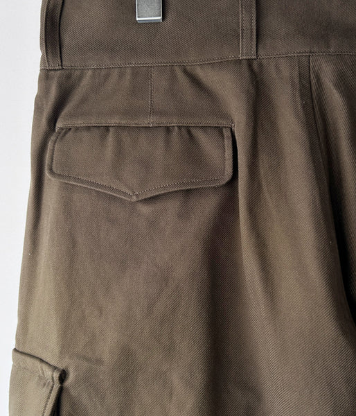 blurhms ROOTSTOCK/COTTON SERGE 47 PANTS (KhakiBrown)