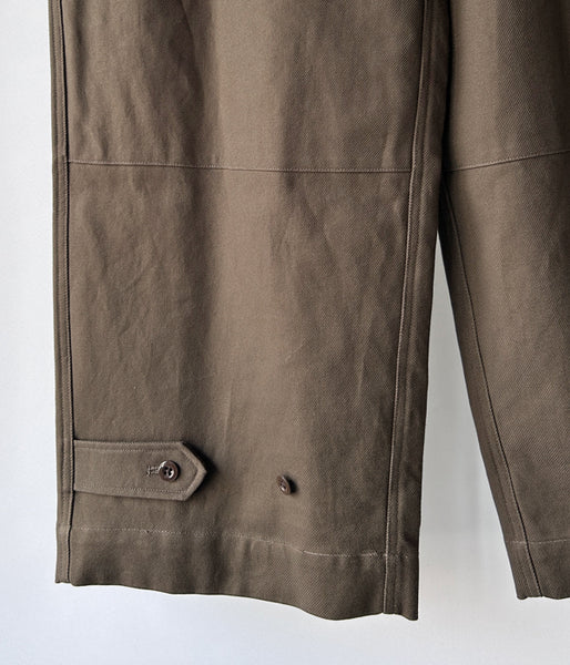 blurhms ROOTSTOCK/COTTON SERGE 47 PANTS (KhakiBrown)