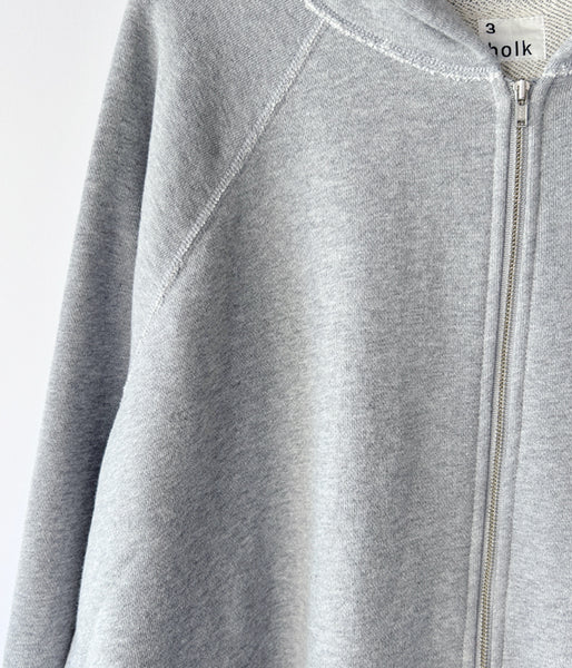 holk/FULL ZIP HOODIE (GRAY)