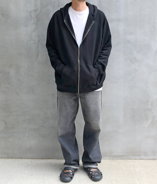 holk/FULL ZIP HOODIE (BLACK)