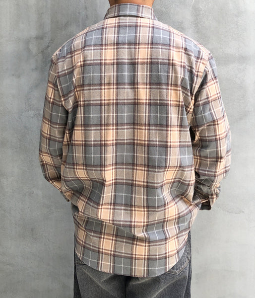 DIGAWEL/CHECK SHIRT (GENERIC) (GRAY/BEG)