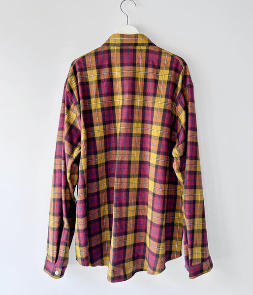 DIGAWEL/CHECK SHIRT (GENERIC) (BROWN/OCHER)