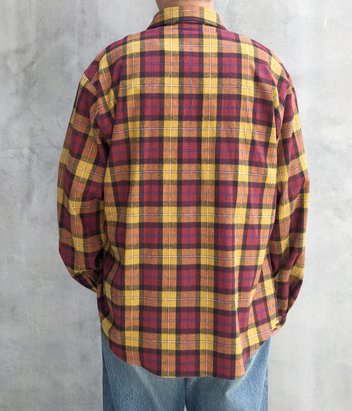 DIGAWEL/CHECK SHIRT (GENERIC) (BROWN/OCHER)