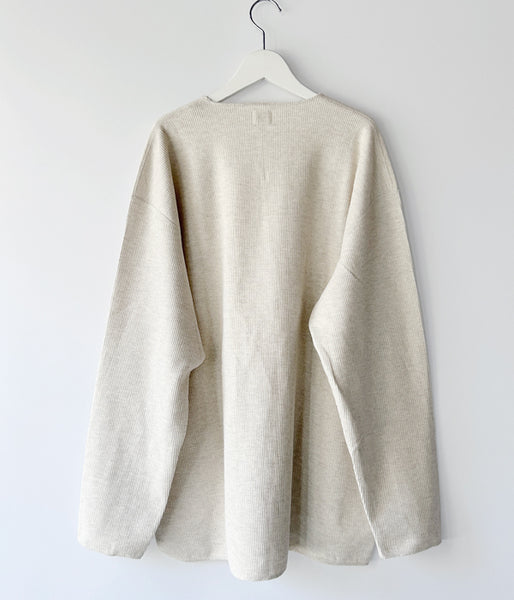 blurhms ROOTSTOCK/ROUGH&SMOOTH THERMAL OVER NECK LS (HEATHER OATMEAL)