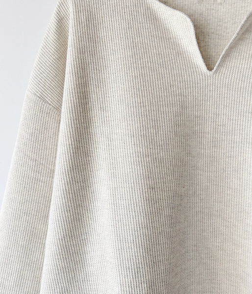 blurhms ROOTSTOCK/ROUGH&SMOOTH THERMAL OVER NECK LS (HEATHER OATMEAL)