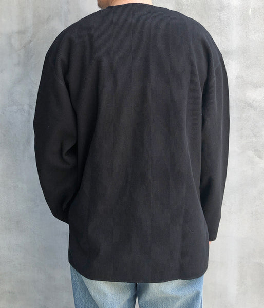 blurhms ROOTSTOCK/ROUGH&SMOOTH THERMAL OVER NECK LS (BLACK)