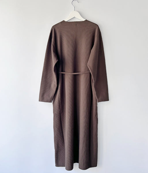 blurhms ROOTSTOCK/ROUGH&SMOOTH THERMAL OVER NECK DRESS L/S (KhakiBrown)