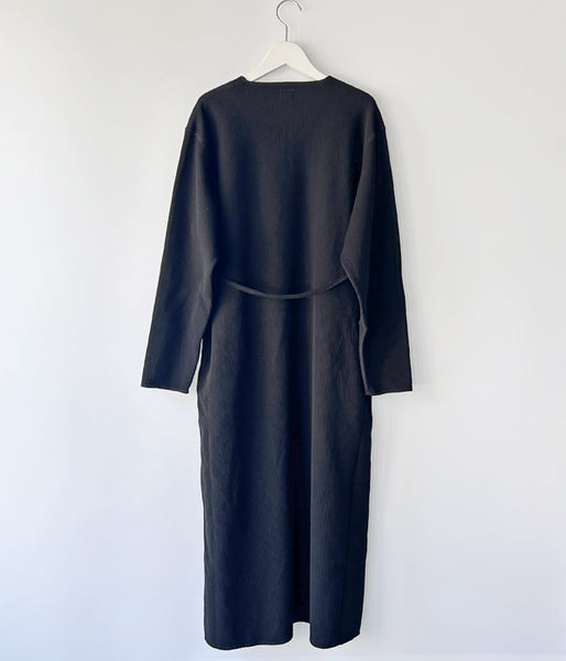 blurhms ROOTSTOCK/ROUGH&SMOOTH THERMAL OVER NECK DRESS L/S (BLACK)