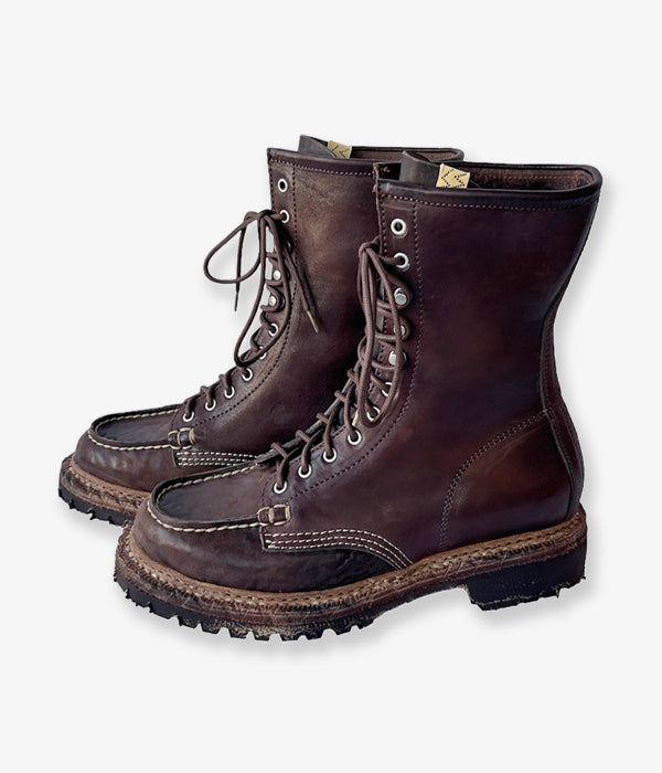 visvim/SCOUT MOC BOOTS HI-FOLK (DK.BROWN)