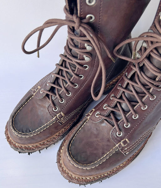 visvim/SCOUT MOC BOOTS HI-FOLK (DK.BROWN)