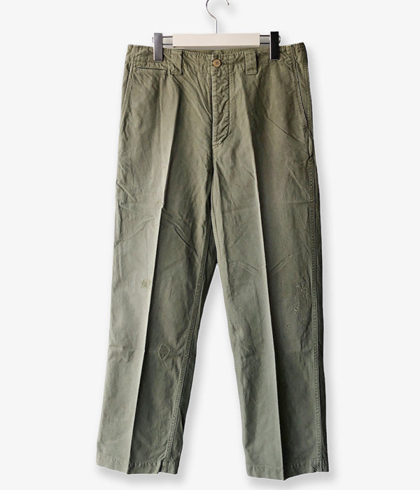 visvim/WIDE CHINO PANTS CRASH (LT.GREEN)