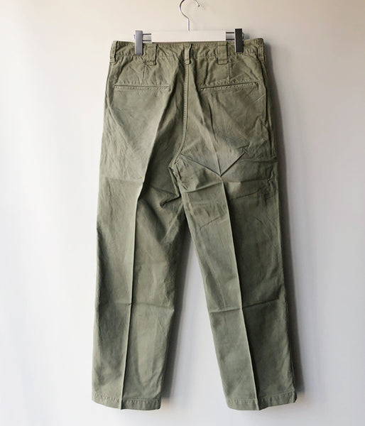 visvim/WIDE CHINO PANTS CRASH (LT.GREEN)