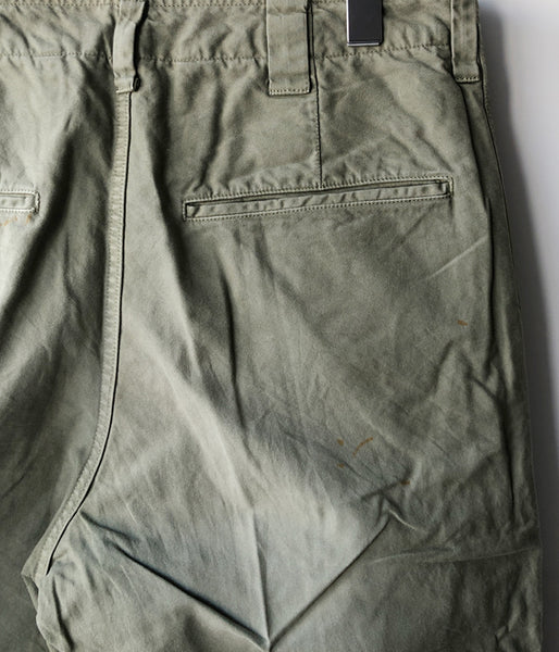 visvim/WIDE CHINO PANTS CRASH (LT.GREEN)