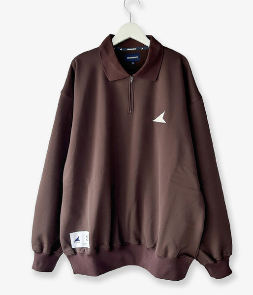 DESCENDANT/CETUS POLO JERSEY (BROWN)