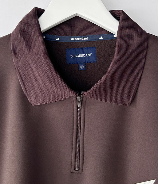 DESCENDANT/CETUS POLO JERSEY (BROWN)