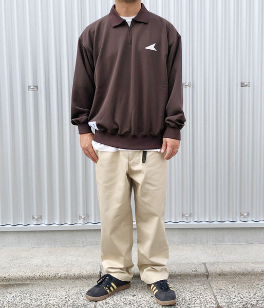 DESCENDANT/CETUS POLO JERSEY (BROWN)