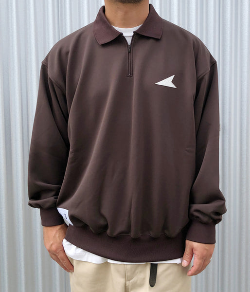 DESCENDANT/CETUS POLO JERSEY (BROWN)