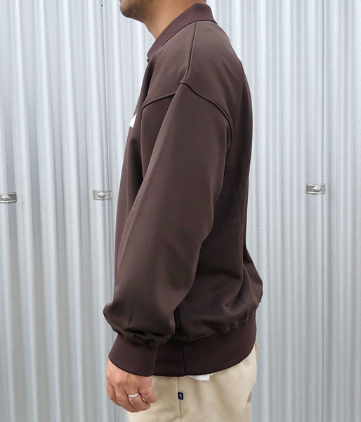 DESCENDANT/CETUS POLO JERSEY (BROWN)