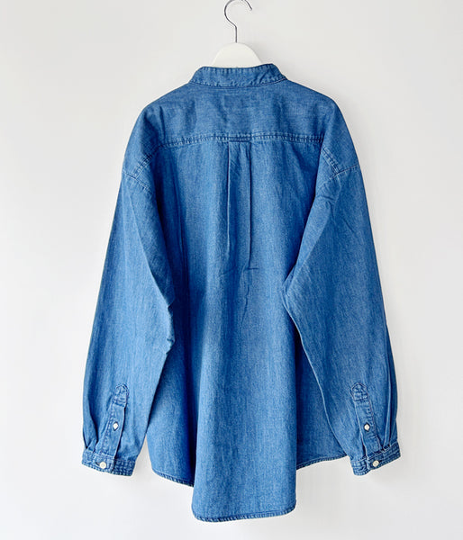 DESCENDANT/TETTY DENIM LS SHIRT (INDIGO)