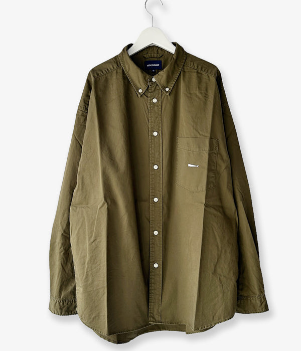 DESCENDANT/KENNEDY’S TWILL LS SHIRT (OLIVE DRAB)