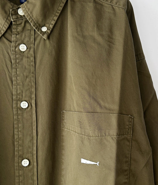 DESCENDANT/KENNEDY’S TWILL LS SHIRT (OLIVE DRAB)