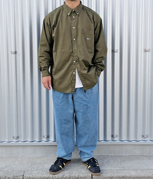 DESCENDANT/KENNEDY’S TWILL LS SHIRT (OLIVE DRAB)