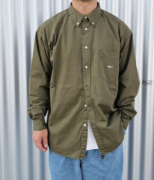 DESCENDANT/KENNEDY’S TWILL LS SHIRT (OLIVE DRAB)