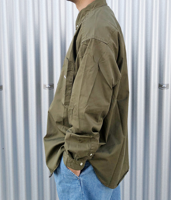 DESCENDANT ミリタリーシャツ オリーブ DESCENDANT/KENNEDY'S TWILL LS SHIRT (OLIVE DRAB)