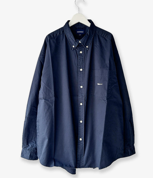 DESCENDANT/KENNEDY’S TWILL LS SHIRT (NAVY)