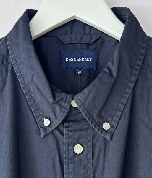 DESCENDANT/KENNEDY’S TWILL LS SHIRT (NAVY)