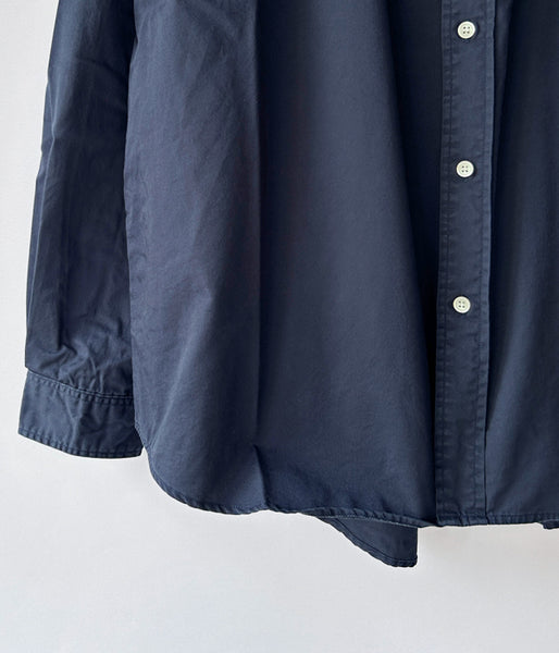 DESCENDANT/KENNEDY’S TWILL LS SHIRT (NAVY)