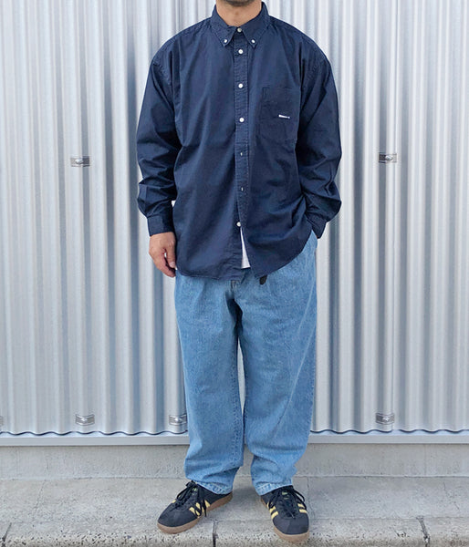 DESCENDANT/KENNEDY’S TWILL LS SHIRT (NAVY)