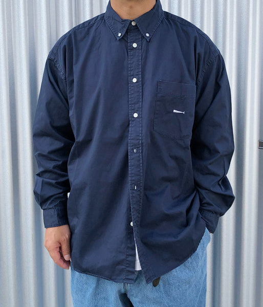 DESCENDANT/KENNEDY’S TWILL LS SHIRT (NAVY)