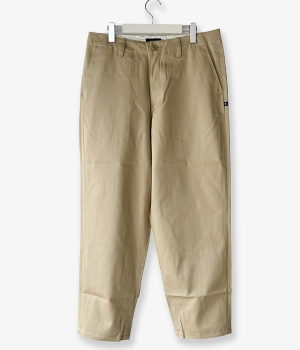 DESCENDANT/DC-6 ORGANIC COTTON TWILL TROUSERS (KhaKee)