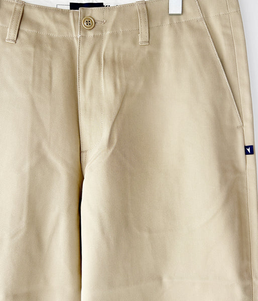 DESCENDANT/DC-6 ORGANIC COTTON TWILL TROUSERS (KhaKee)