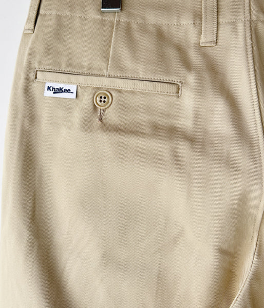 DESCENDANT/DC-6 ORGANIC COTTON TWILL TROUSERS (KhaKee)