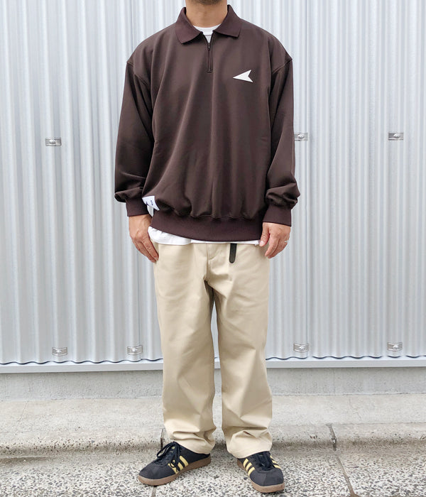 DESCENDANT/DC-6 ORGANIC COTTON TWILL TROUSERS (KhaKee)